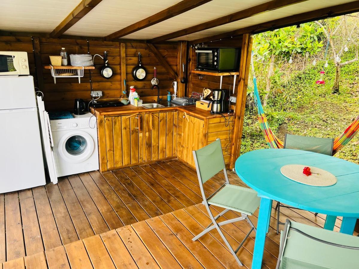 Bungalow Avec Vue Dans Lieu Calme Le Carbet Bagian luar foto